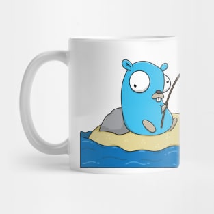 Fishing Gopher Mug